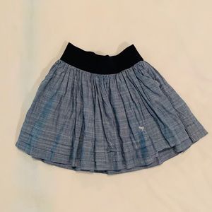 Abercrombie kids chambray skirt with pockets